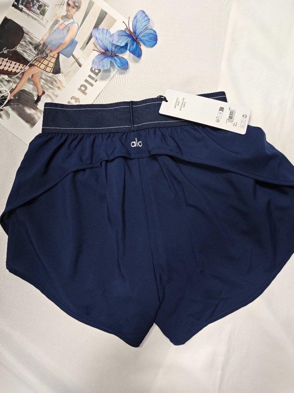 NWT ALO Yoga Match Point Short Navy ๐คโ๏ธ - Picture 6 of 8